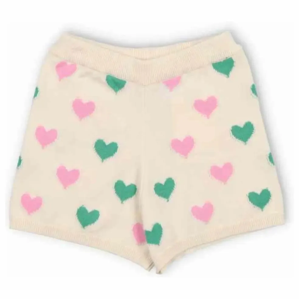 Short Cœurs Oia Coton Bio | Ecru