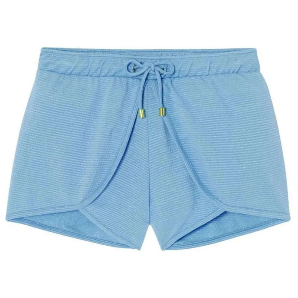 Short de Bain Bahamas Métallisé | Bleu ciel