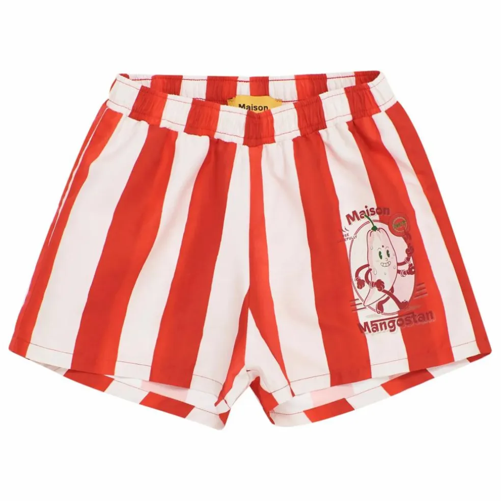 Short de Bain Hot Fibres Recyclées | Rouge