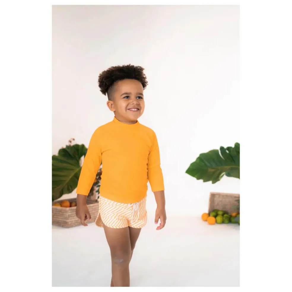 Short de Bain Mesa Rayé | Orange