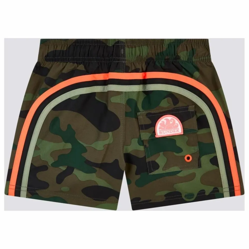 Short de Bain Militaire | Vert foncé