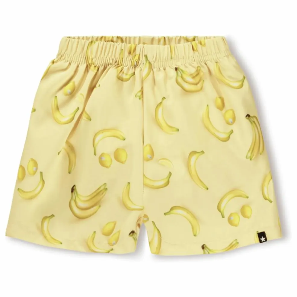 Short de Bain Newton Bananes Fibres Recyclées | Jaune