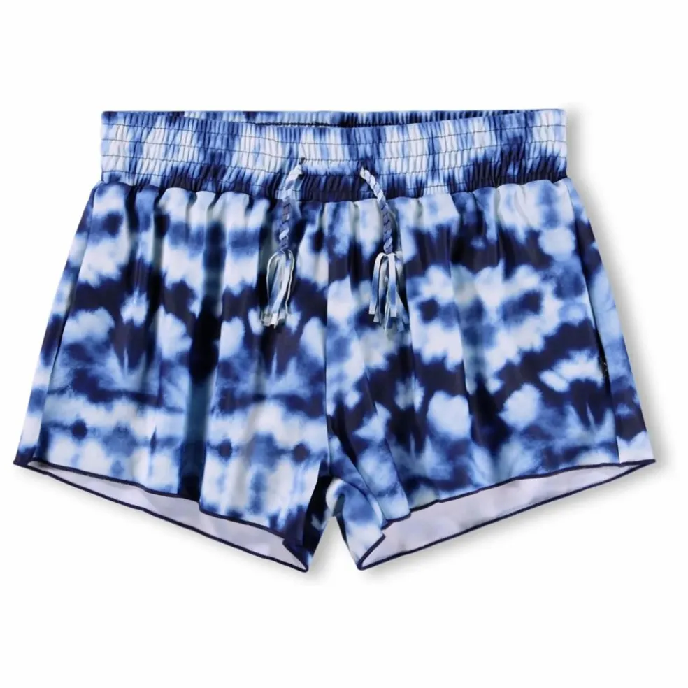 Short de Bain Nicci Tie and Dye Fibres Recyclées | Bleu marine