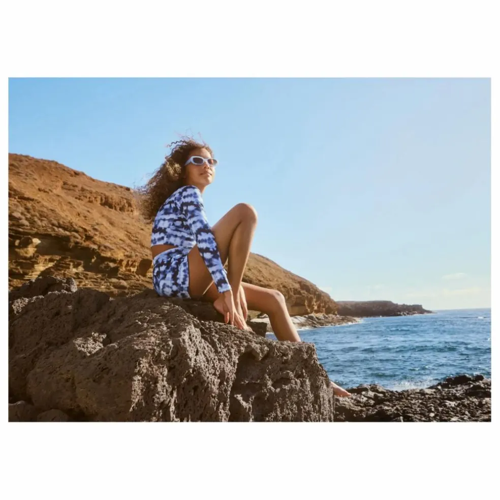 Short de Bain Nicci Tie and Dye Fibres Recyclées | Bleu marine