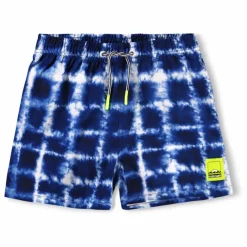 Short de Bain Niko Tie and Dye Fibres Recyclées | Bleu marine
