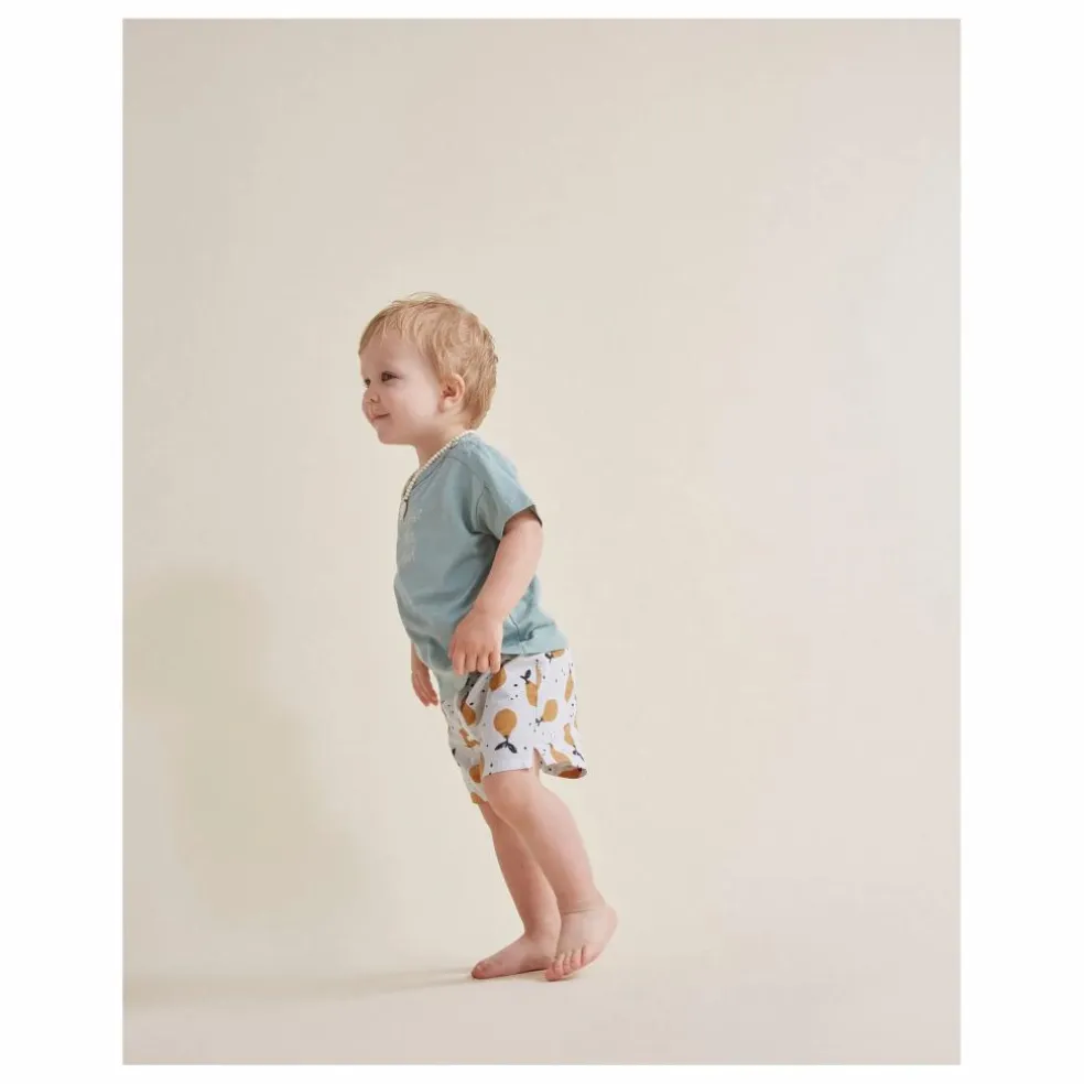 Short de Bain Pears Bébé Coton Bio | Gris clair