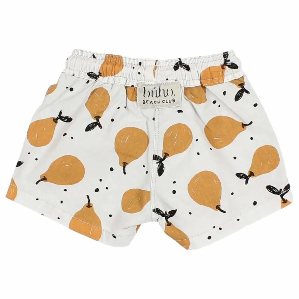 Short de Bain Pears Bébé Coton Bio | Gris clair