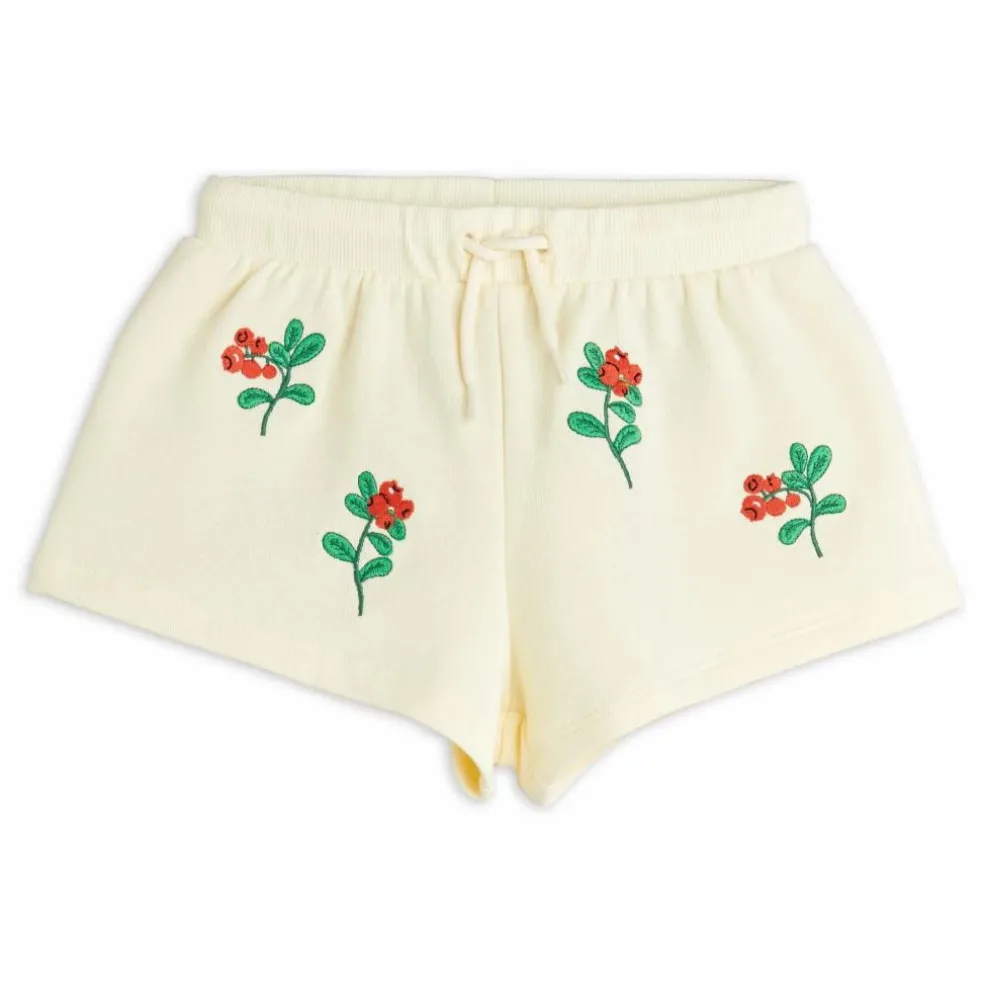 Short Fleuri Coton Bio | Ecru