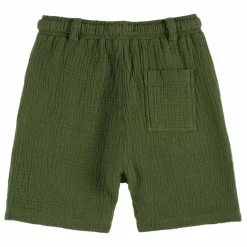 Short Gaze de Coton | Vert kaki