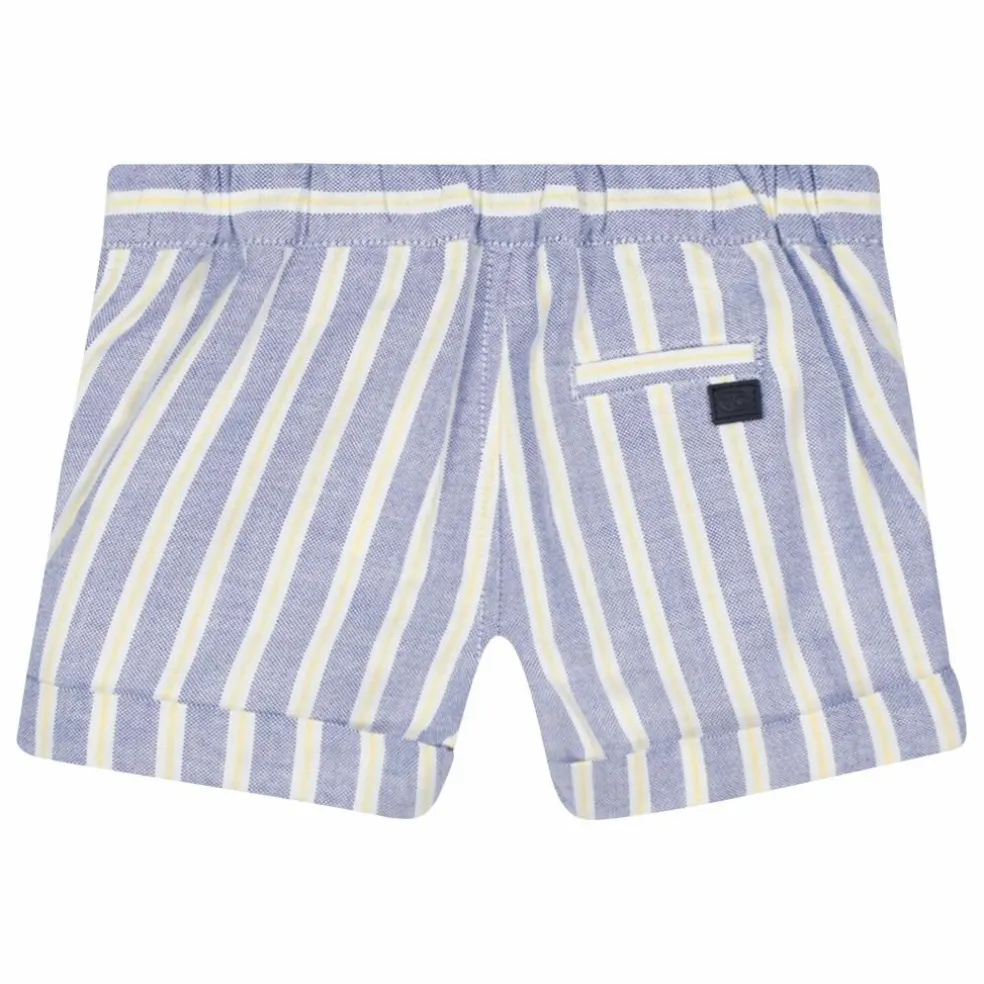 Short Ourlets Rayé Bébé | Bleu indigo