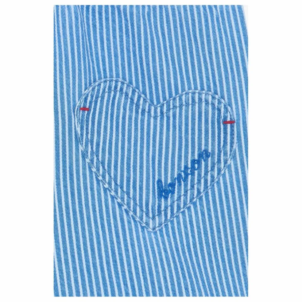 Short Poches Cœur Mélanie Rayé | Bleu