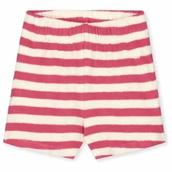 Short Rayé Eponge Bio | Rose fuschia