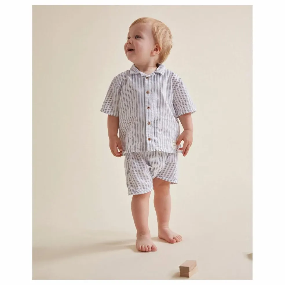 Short Rayures Bébé | Blanc