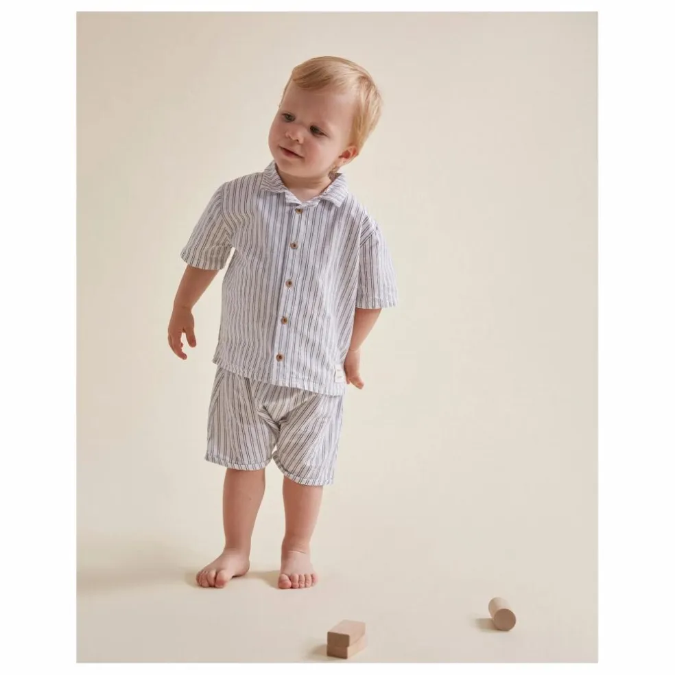 Short Rayures Bébé | Blanc