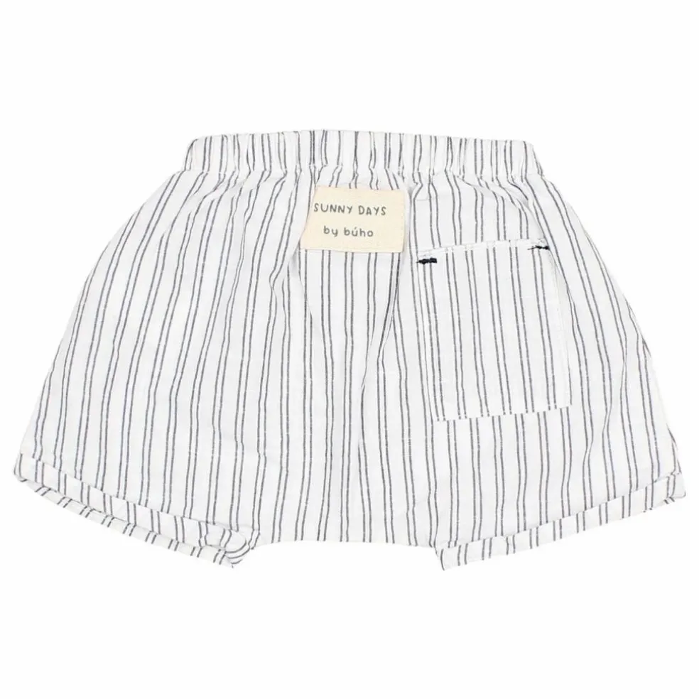 Short Rayures Bébé | Blanc