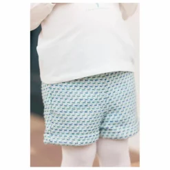 Short Revers Tweed | Vert d'eau
