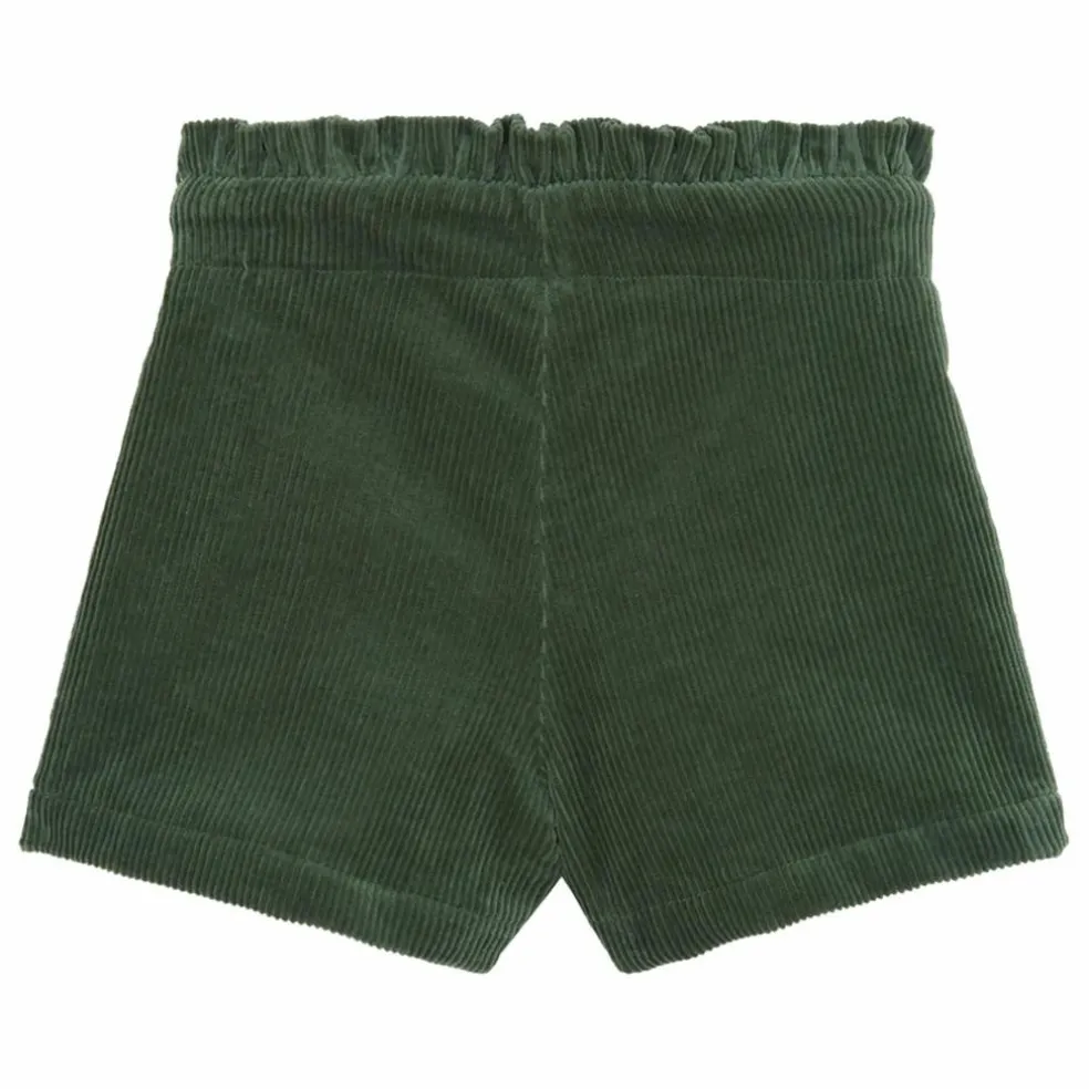 Short Velours Côtelé | Vert de gris