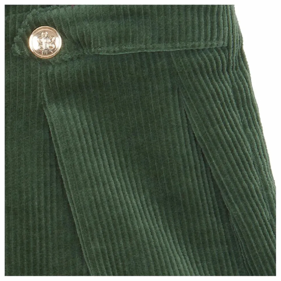 Short Velours Côtelé | Vert de gris