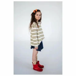 Short Volants Coton Bio | Bleu nuit