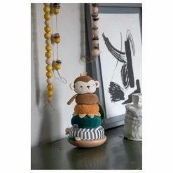 Singe à empiler doudou et bois