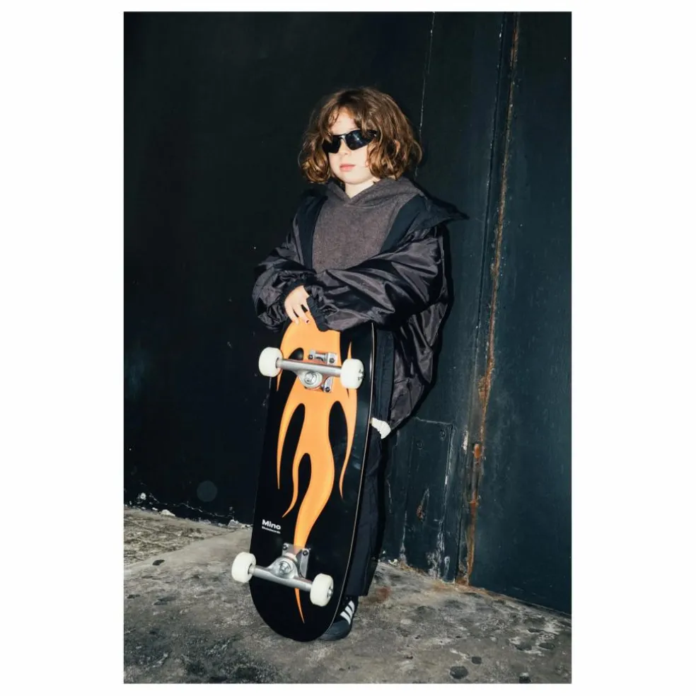 Skateboard Sunny Flame | Noir