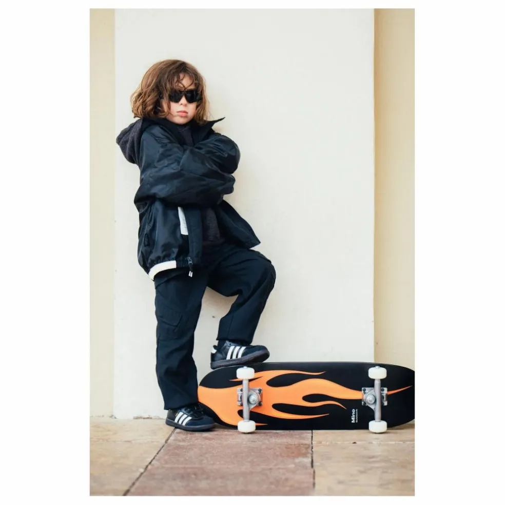 Skateboard Sunny Flame | Noir