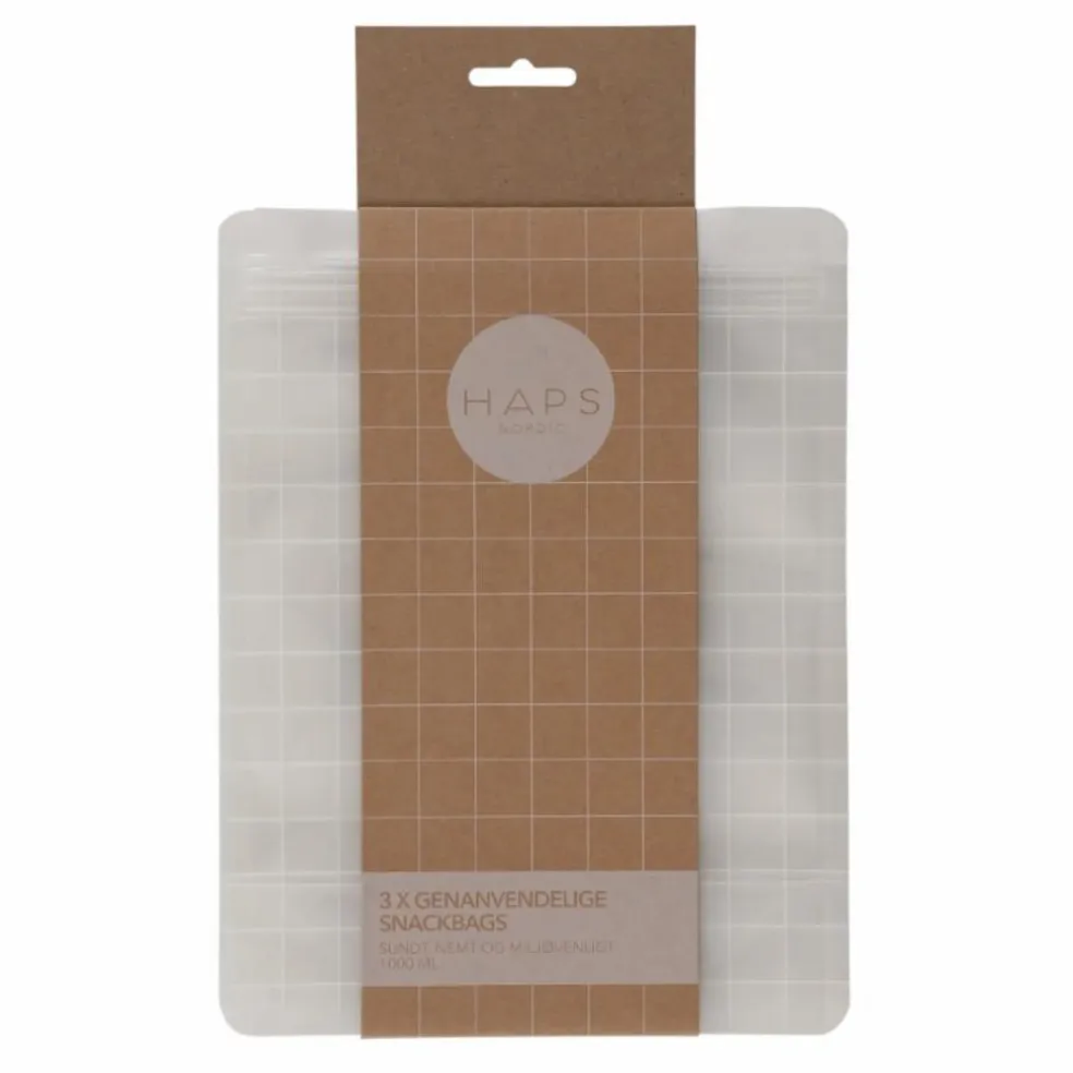 Snack bag réutilisable 1000 ml - Set de 3