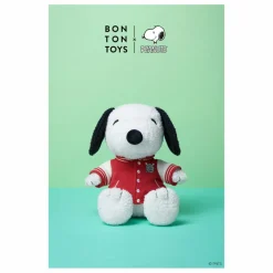 SNOOPY - Peluche Snoopy en bomber universitaire
