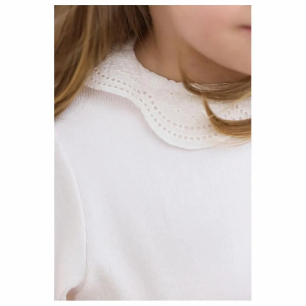 Sous Pull Col Ajouré | Rose pâle