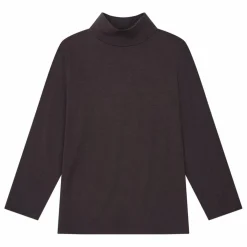 Sous Pull Fille Manches Longues Jersey Laine | Noir
