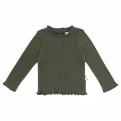 Sous-Pull Betsy Baby Lace Coton Responsable | Vert kaki
