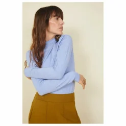 Sous-Pull Femme Manches Longues en Modal | Bleu ciel