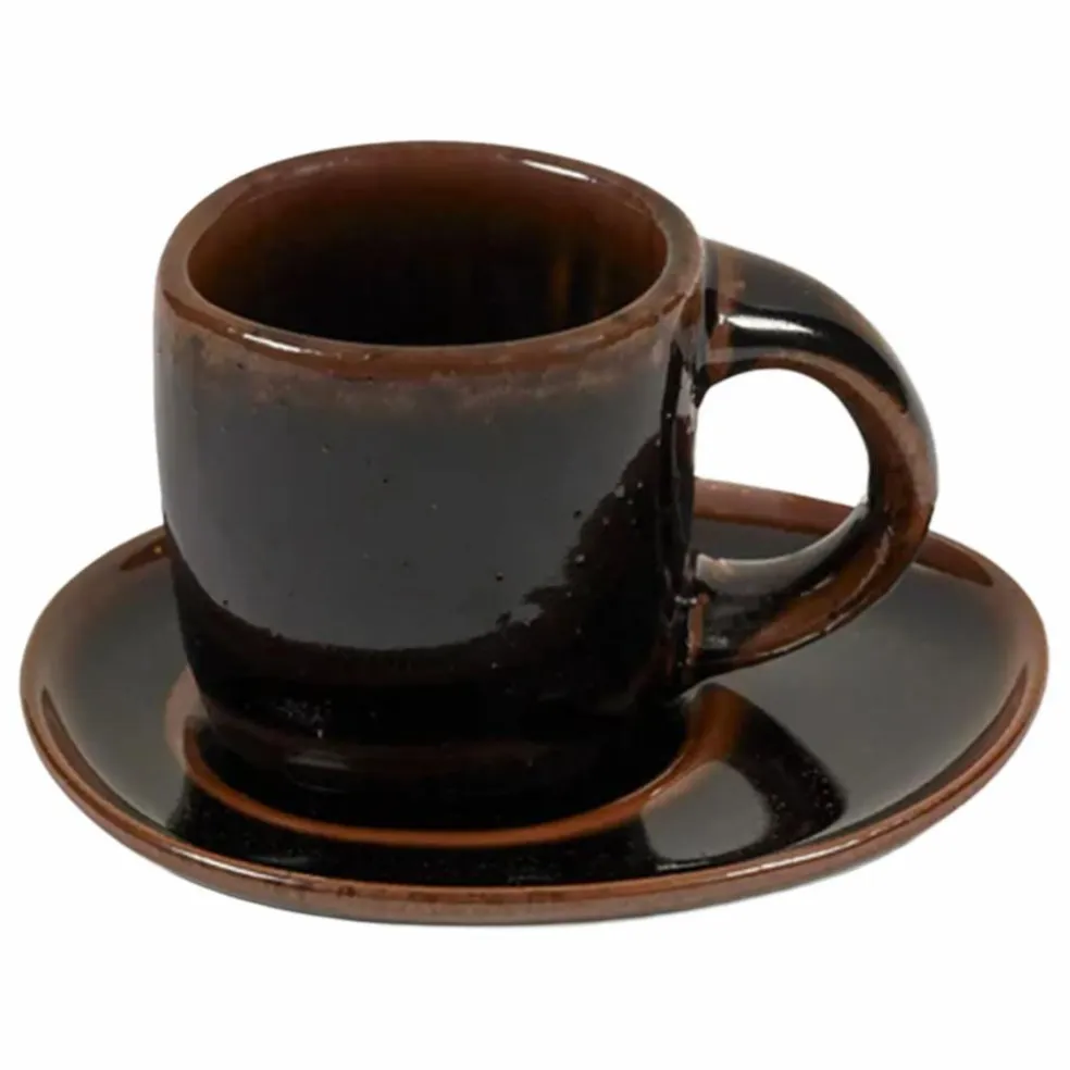 Sous-tasses Out of lines, Uncharted - Set de 2 | Marron