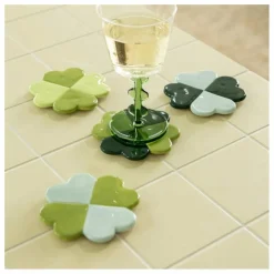 Sous-verres Lucky Clover - Set de 4 | Vert