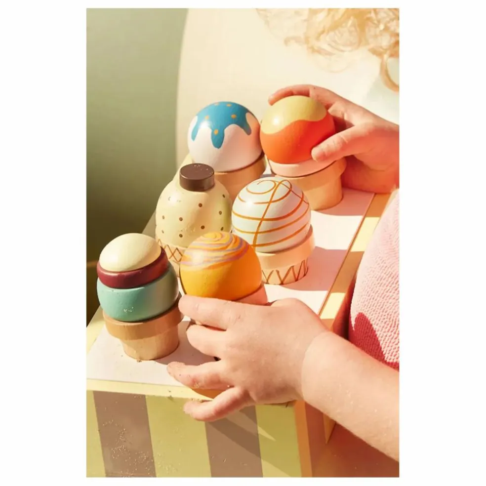 Stand de glaces en bois