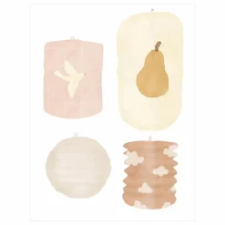 Stickers Lampions | Crème