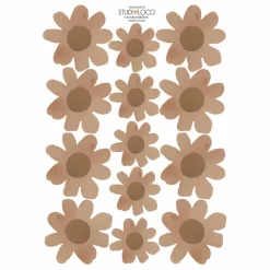 Stickers muraux Floral | Marron