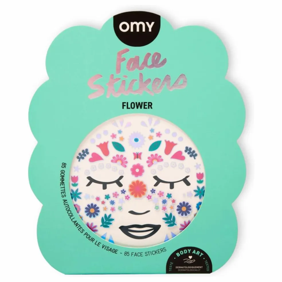 Stickers pour visage Flower