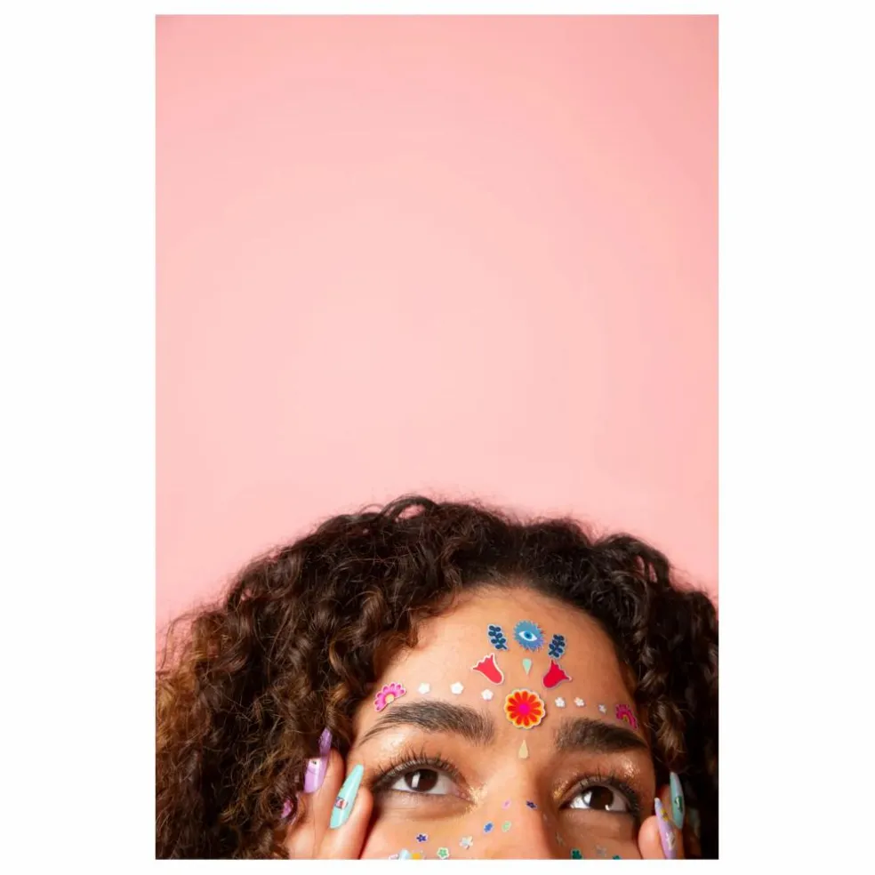 Stickers pour visage Flower