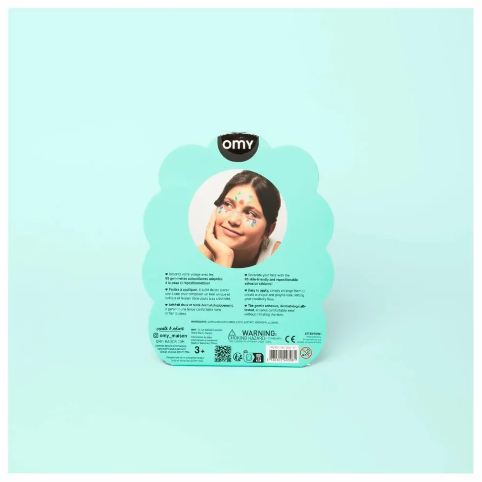 Stickers pour visage Flower