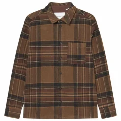 Surchemise Kaleb Carreaux Laine | Marron
