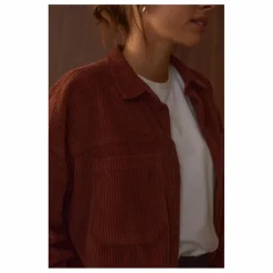 Sur-Chemise Paola Velours Côtelé - Collection Femme | Chocolat