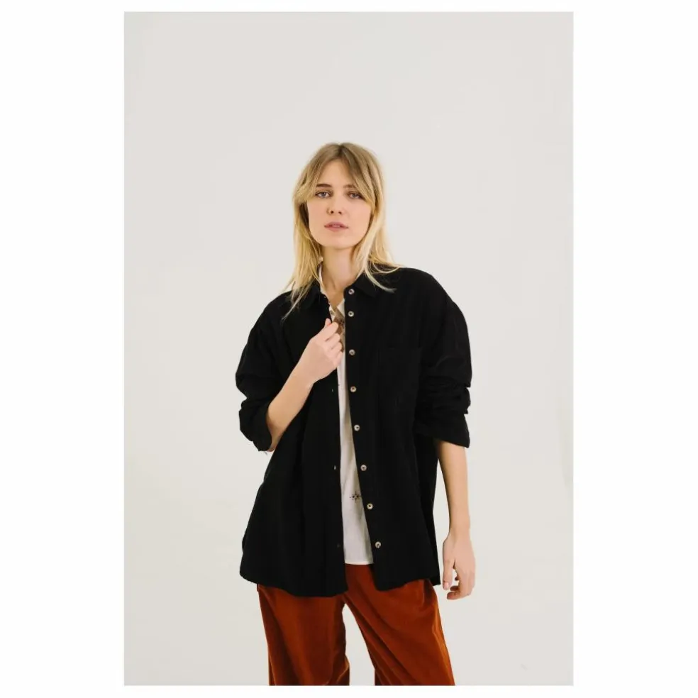 Sur-Chemise Rupine Velours Mielleraies | Noir