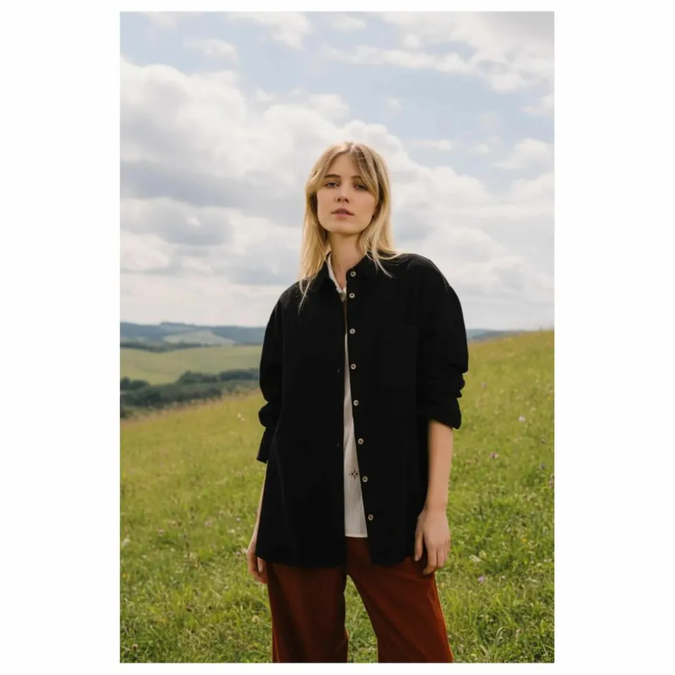 Sur-Chemise Rupine Velours Mielleraies | Noir