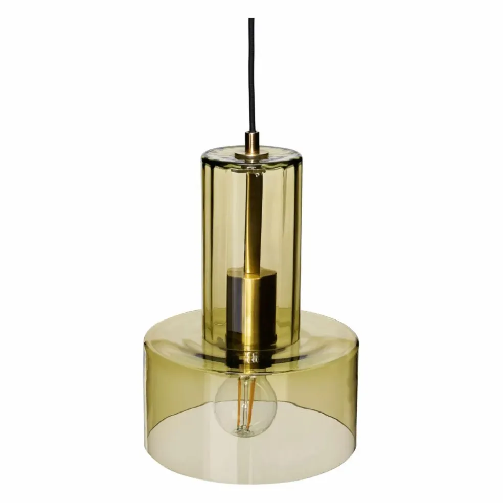 Suspension en verre Ripple | Vert