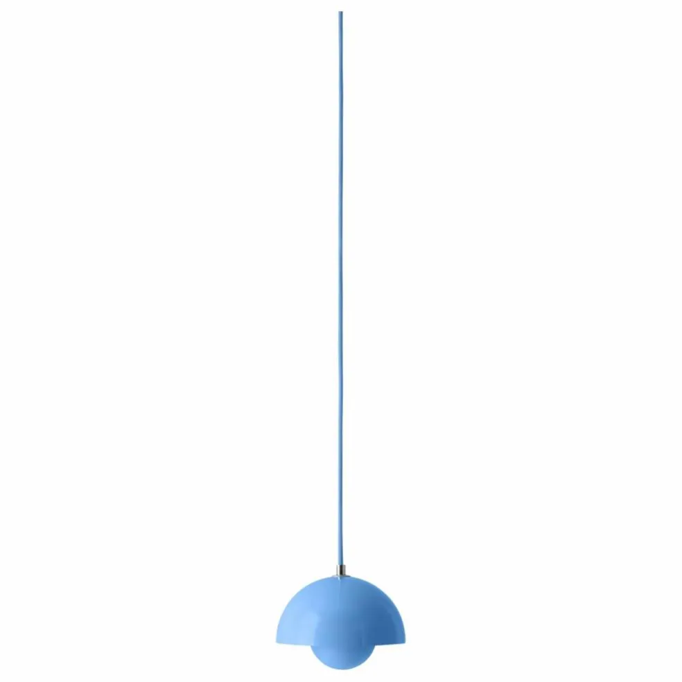 Suspension Flowerpot VP10, Verner Panton | Bleu ciel