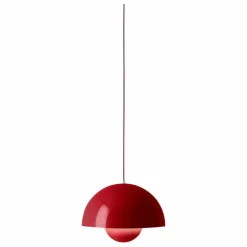 Suspension Flowerpot VP2, Verner Panton, 1968 | Rouge vermillon