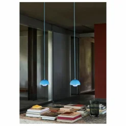 Suspension Flowerpot VP1, Verner Panton | Bleu ciel