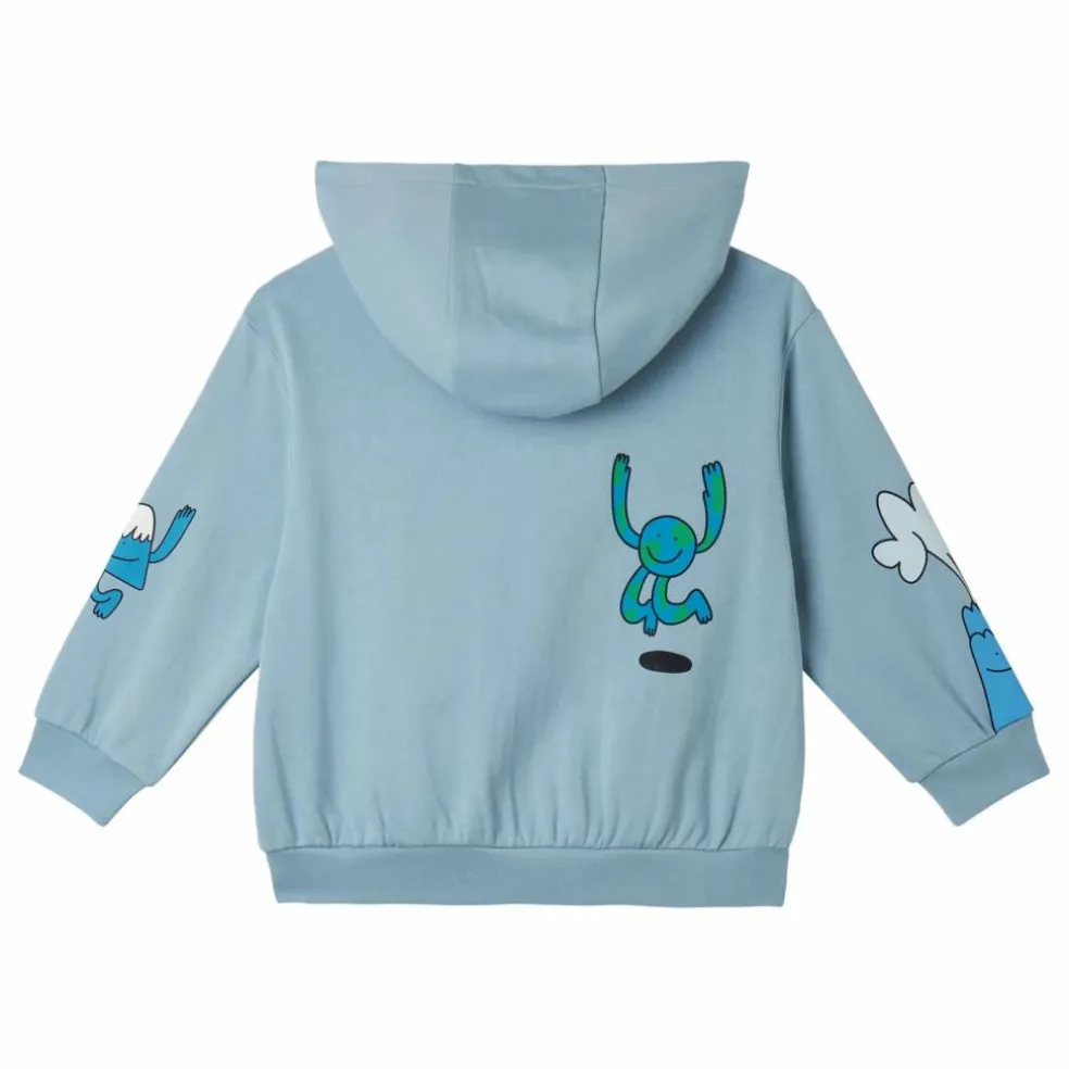 Sweat à Capuche Soleil | Bleu pâle