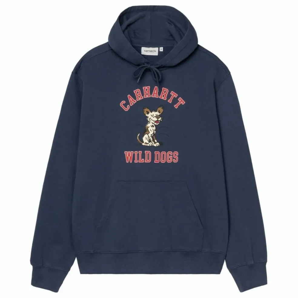 Sweat à capuche Wild Dog | Bleu foncé